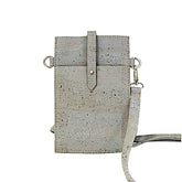 Gray Cork Crossbody Pouch